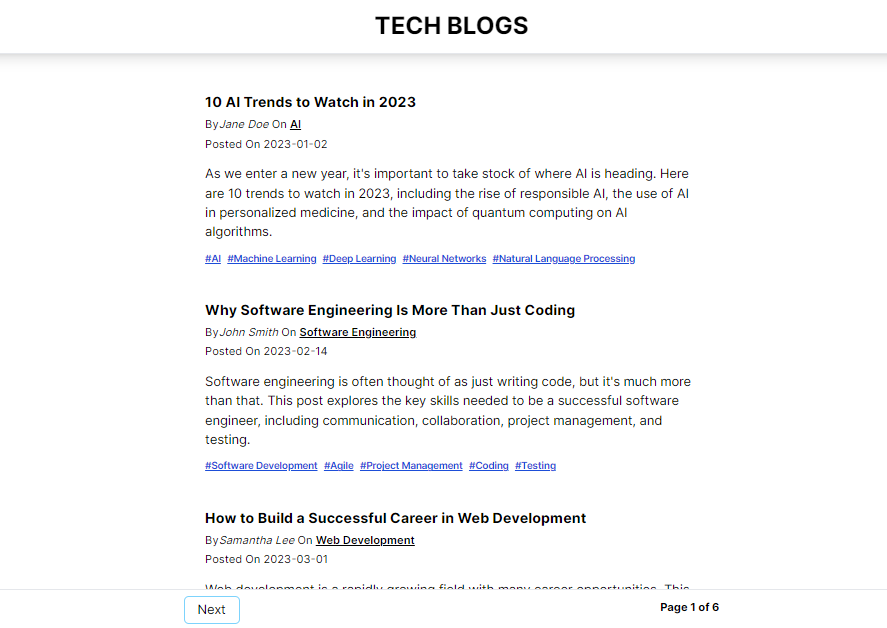 Tech Blogs